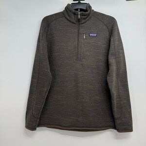 Patagonia Men's Zip Up Sweater - Dark Brown